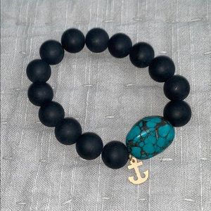 Black Bead Bracelet